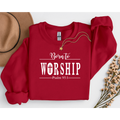Born to Worship Sweatshirt, Christian Apparel, Bible Verse Sweatshirt,